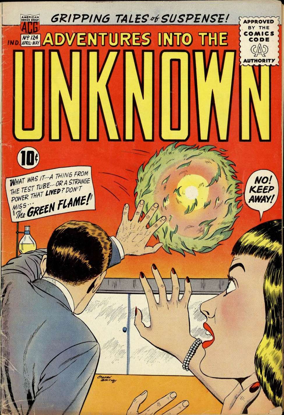 Comic Book Cover For Adventures into the Unknown 124