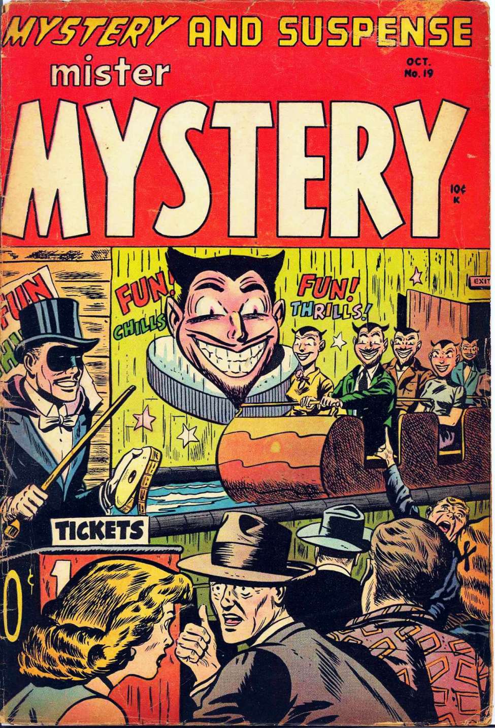Comic Book Cover For Mister Mystery 19