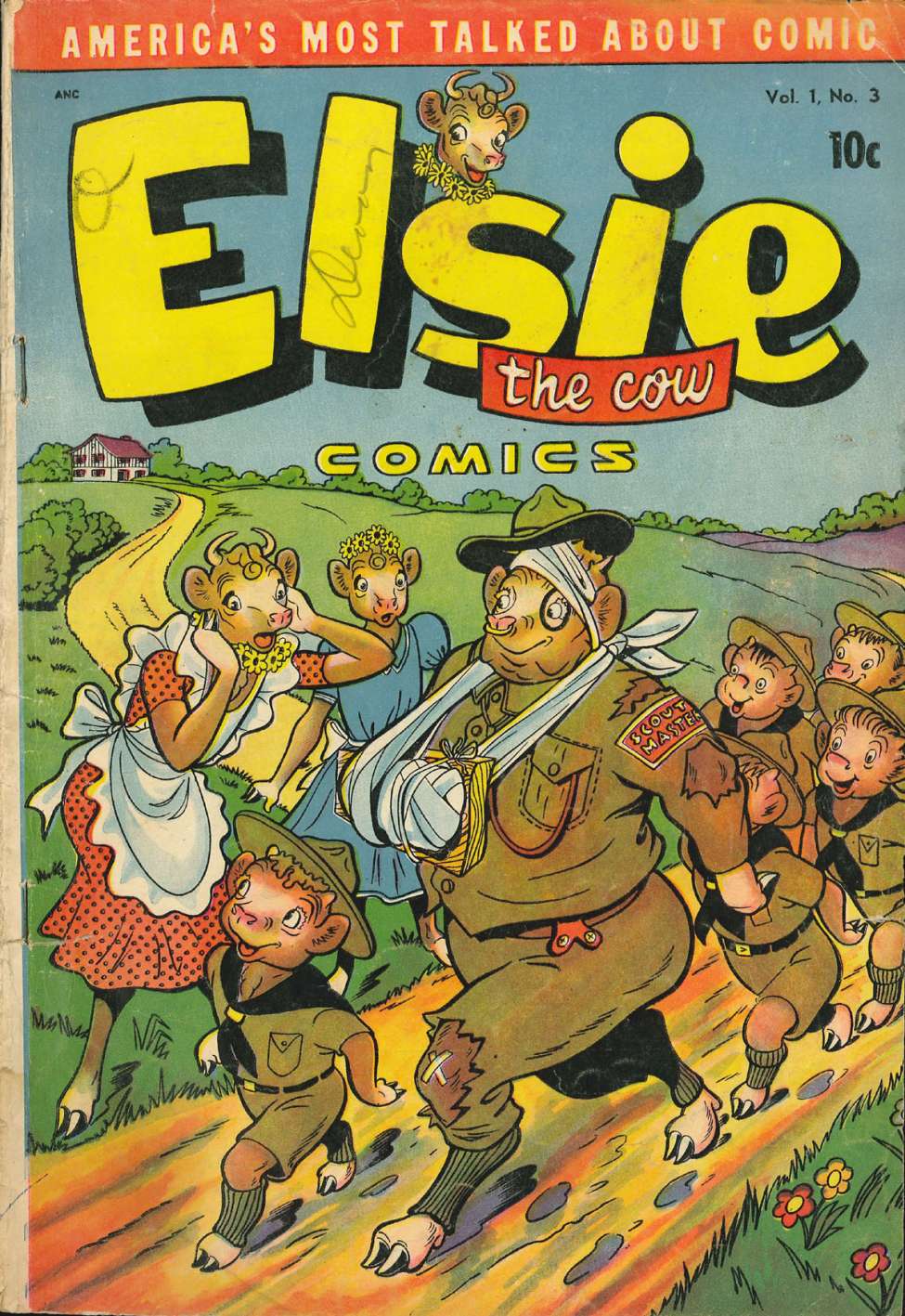 Comic Book Cover For Elsie the Cow 3