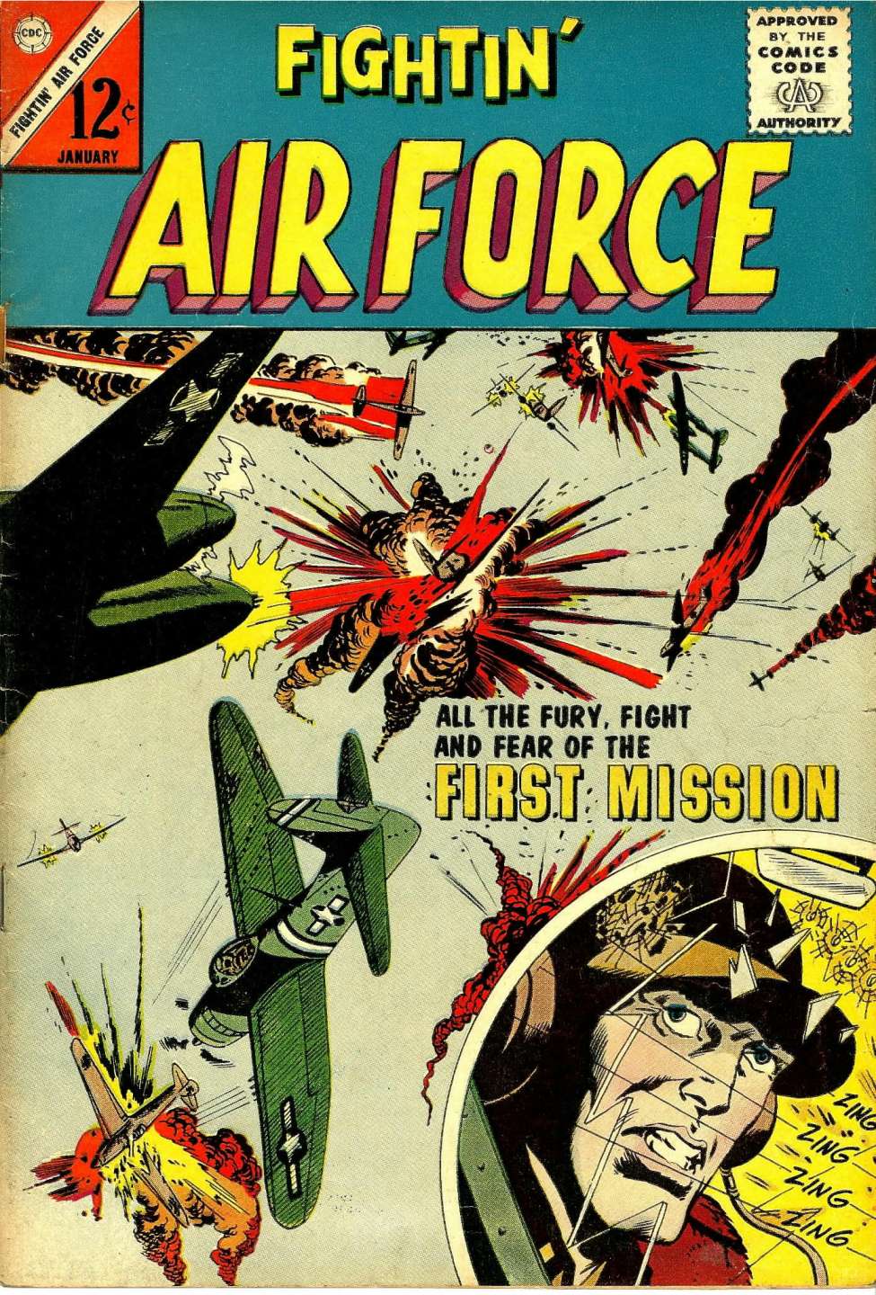 Comic Book Cover For Fightin' Air Force 36
