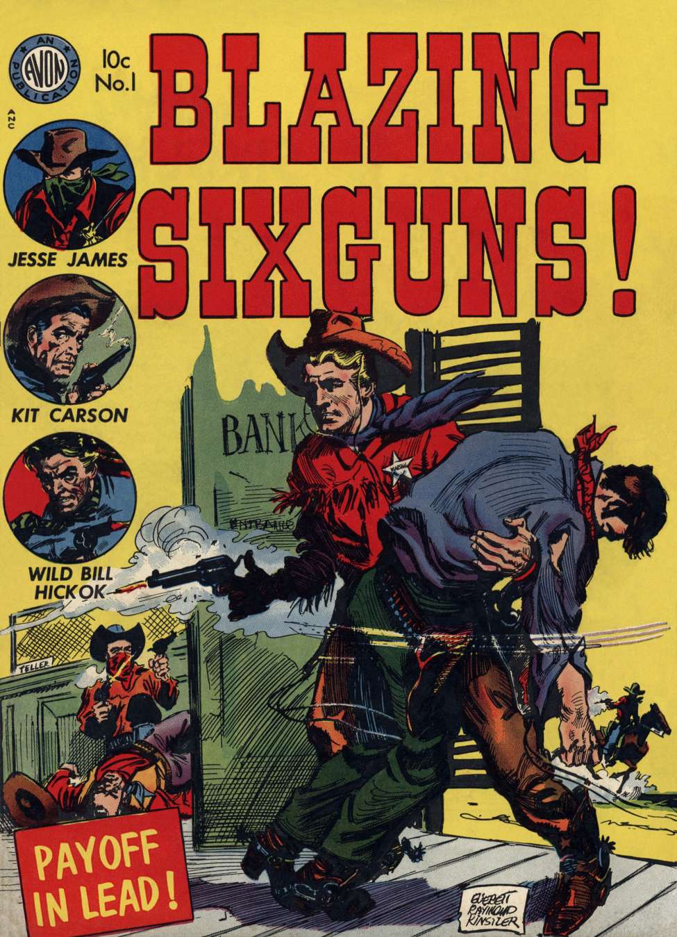 Comic Book Cover For Blazing Six Guns 1