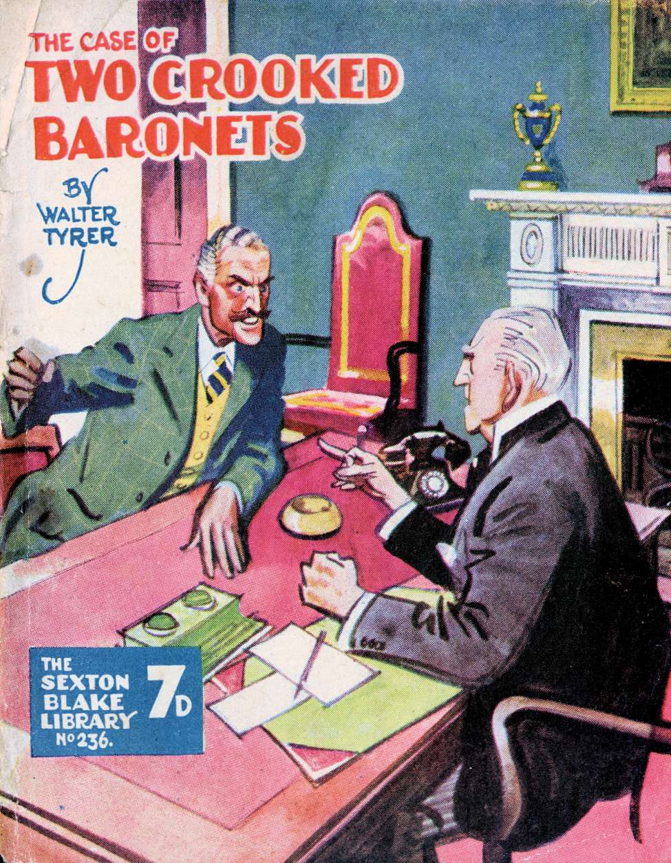Book Cover For Sexton Blake Library S3 236 - The Case of the Two Crooked Baronets