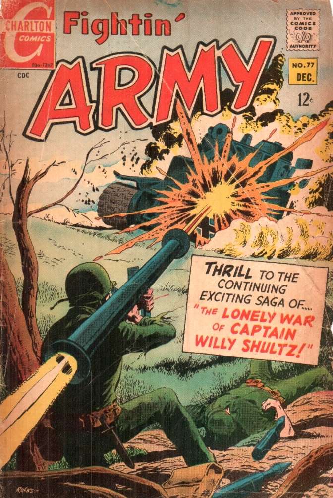 Comic Book Cover For Fightin' Army 77