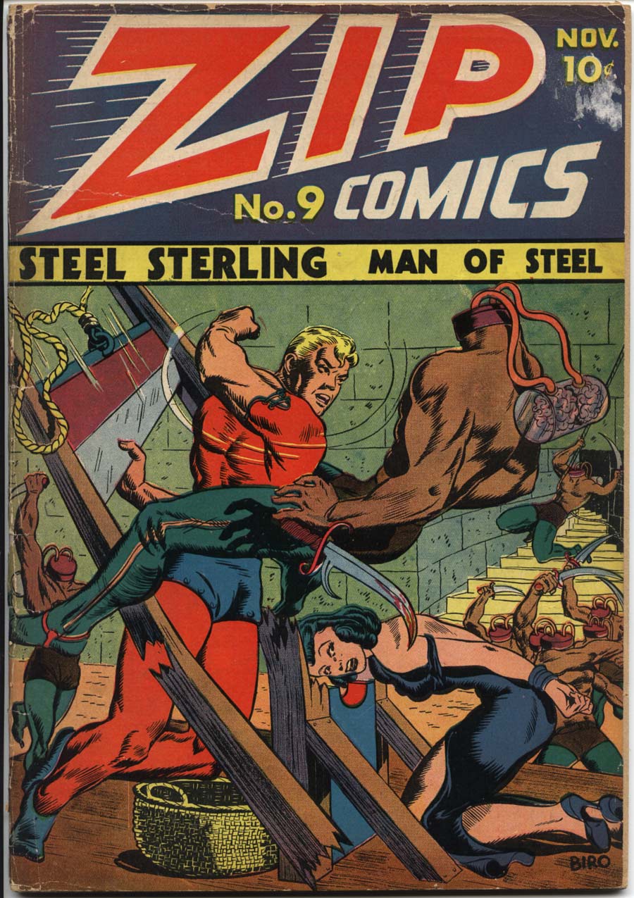 Comic Book Cover For Zip Comics 9