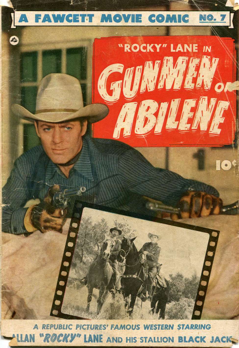Comic Book Cover For Fawcett Movie Comic 7 - Gunmen of Abilene