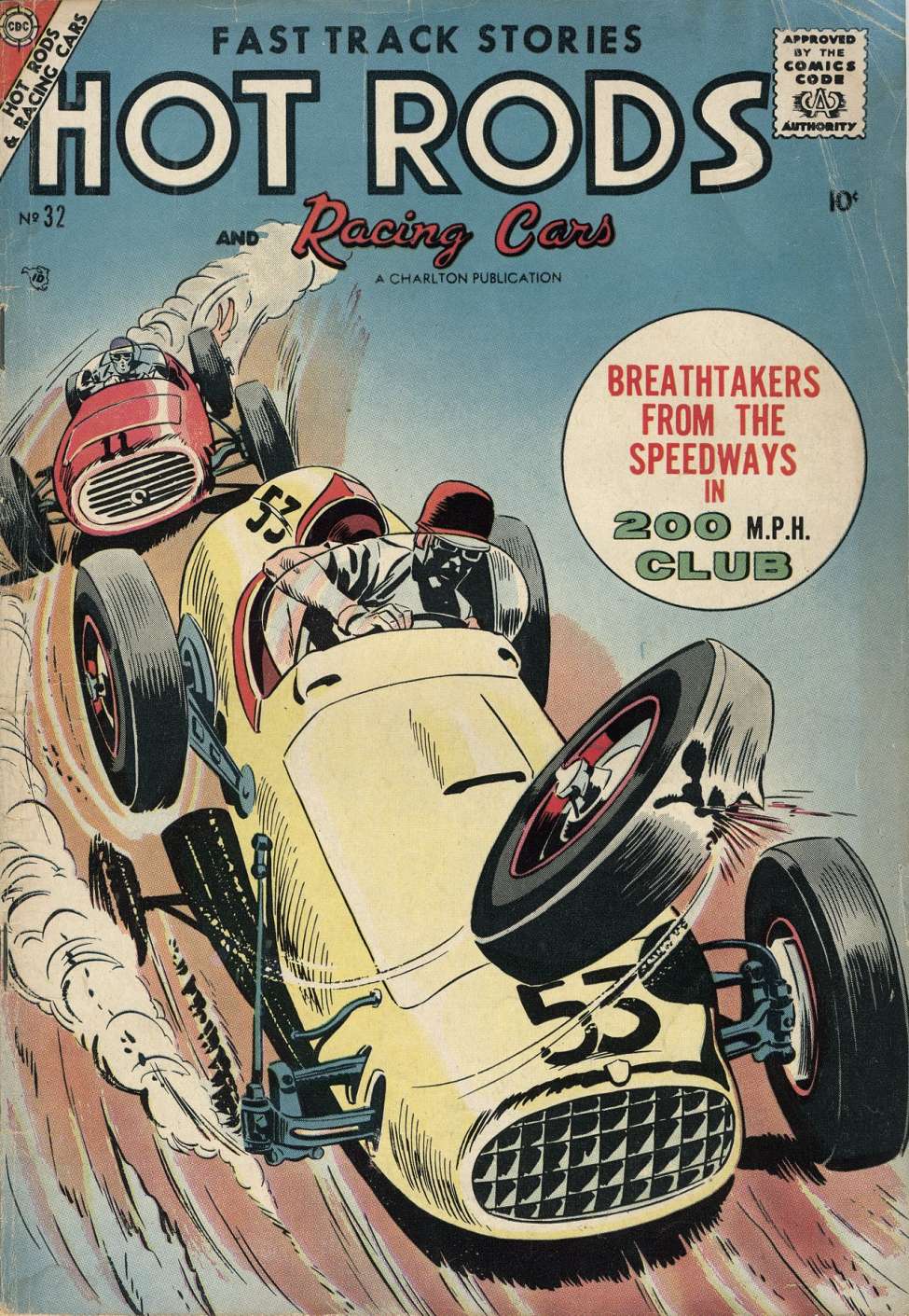 Comic Book Cover For Hot Rods and Racing Cars 32