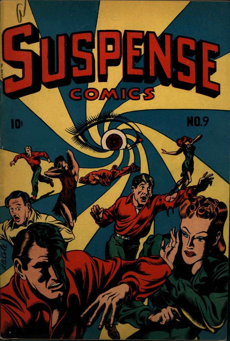 Comic Book Cover For Suspense Comics 9