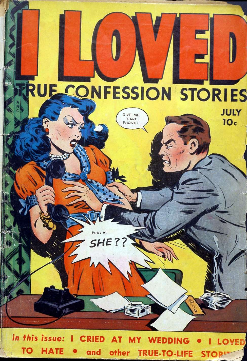 Comic Book Cover For I Loved Real Confession Stories 28