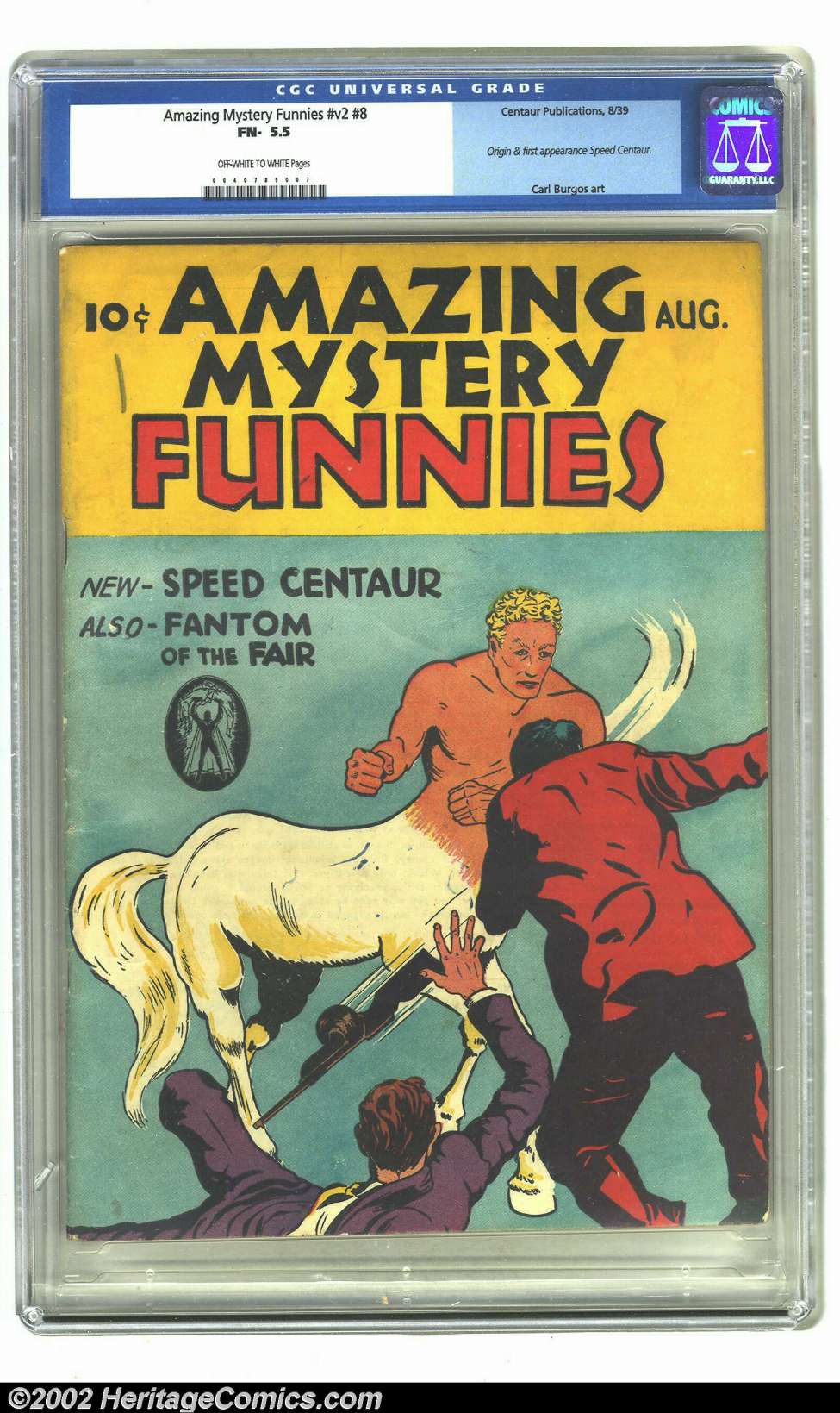 Comic Book Cover For Amazing Mystery Funnies 12 (v2 8)