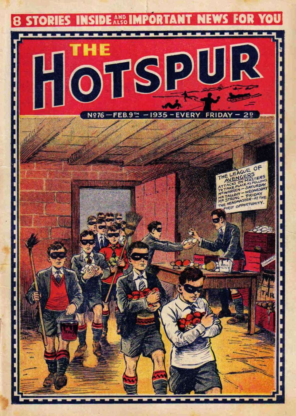 Comic Book Cover For The Hotspur 76