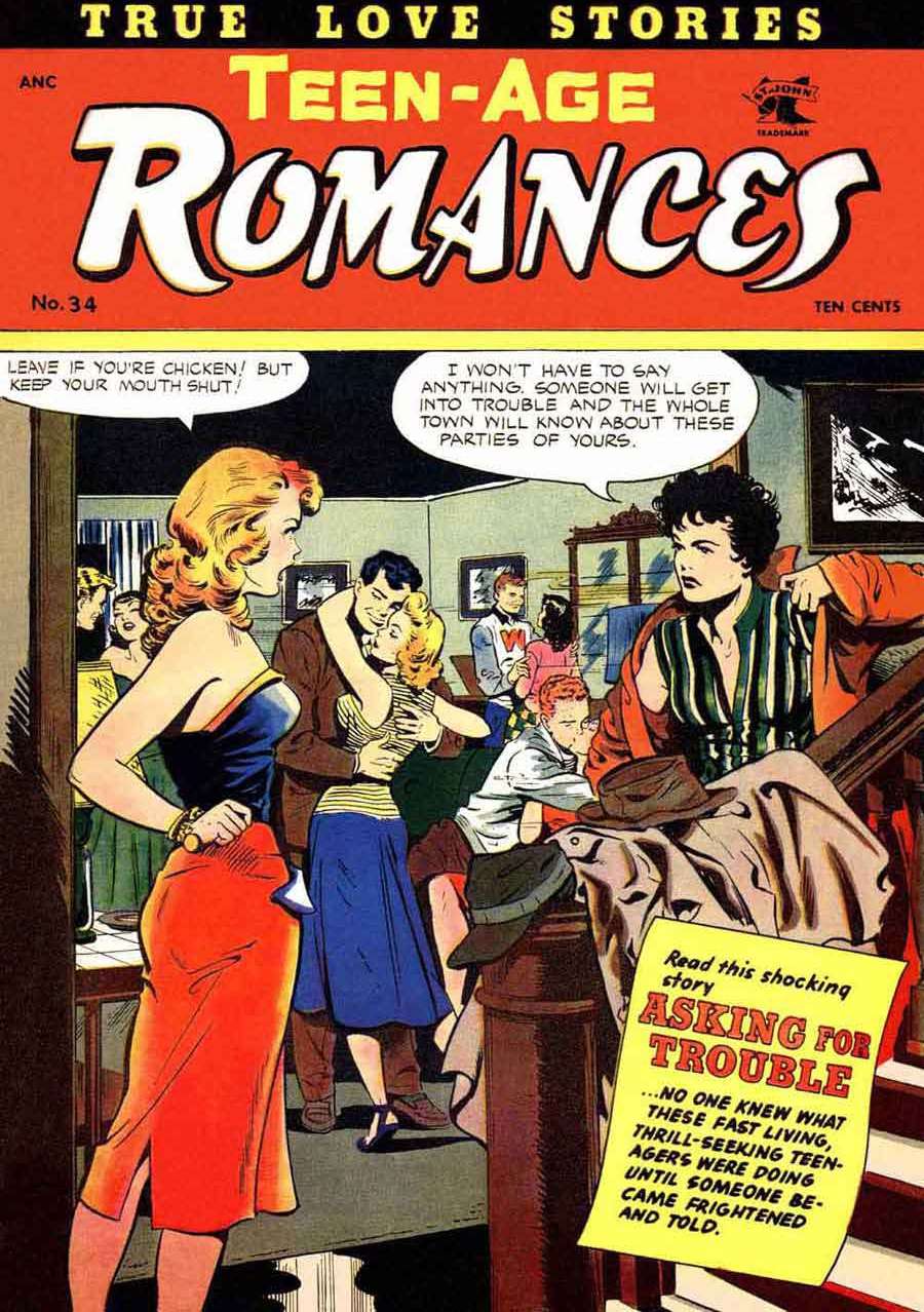 Comic Book Cover For Teen-Age Romances 34