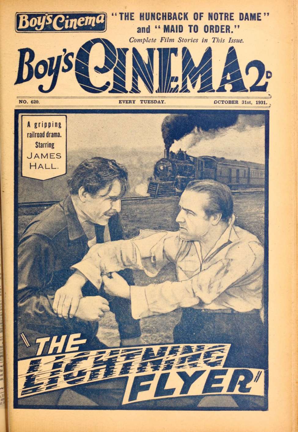 Book Cover For Boy's Cinema 620 - The Lightning Flyer - James Hall
