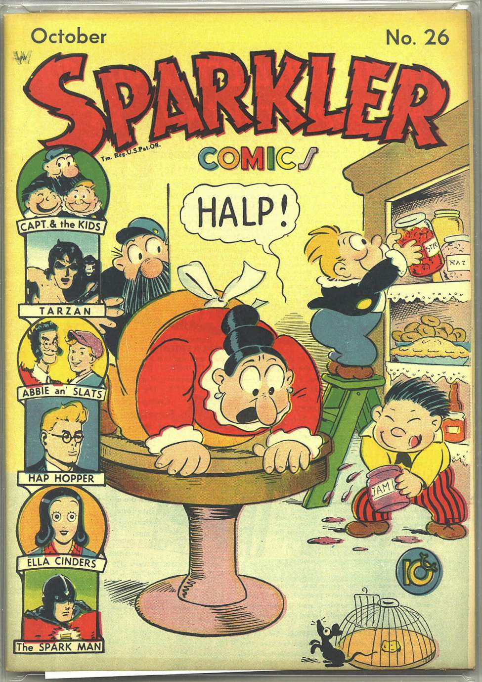Comic Book Cover For Sparkler Comics 26