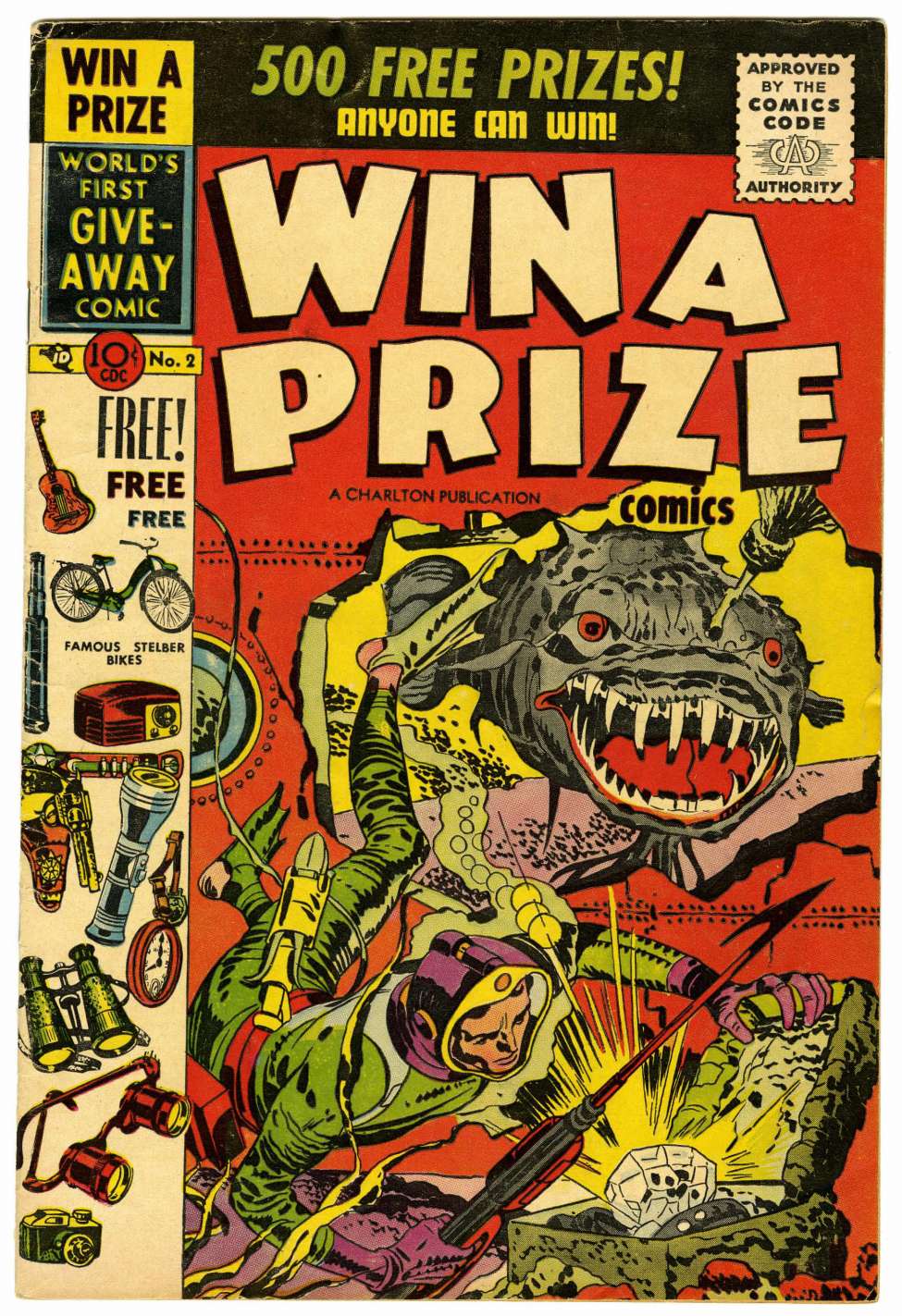 Comic Book Cover For Win A Prize 2