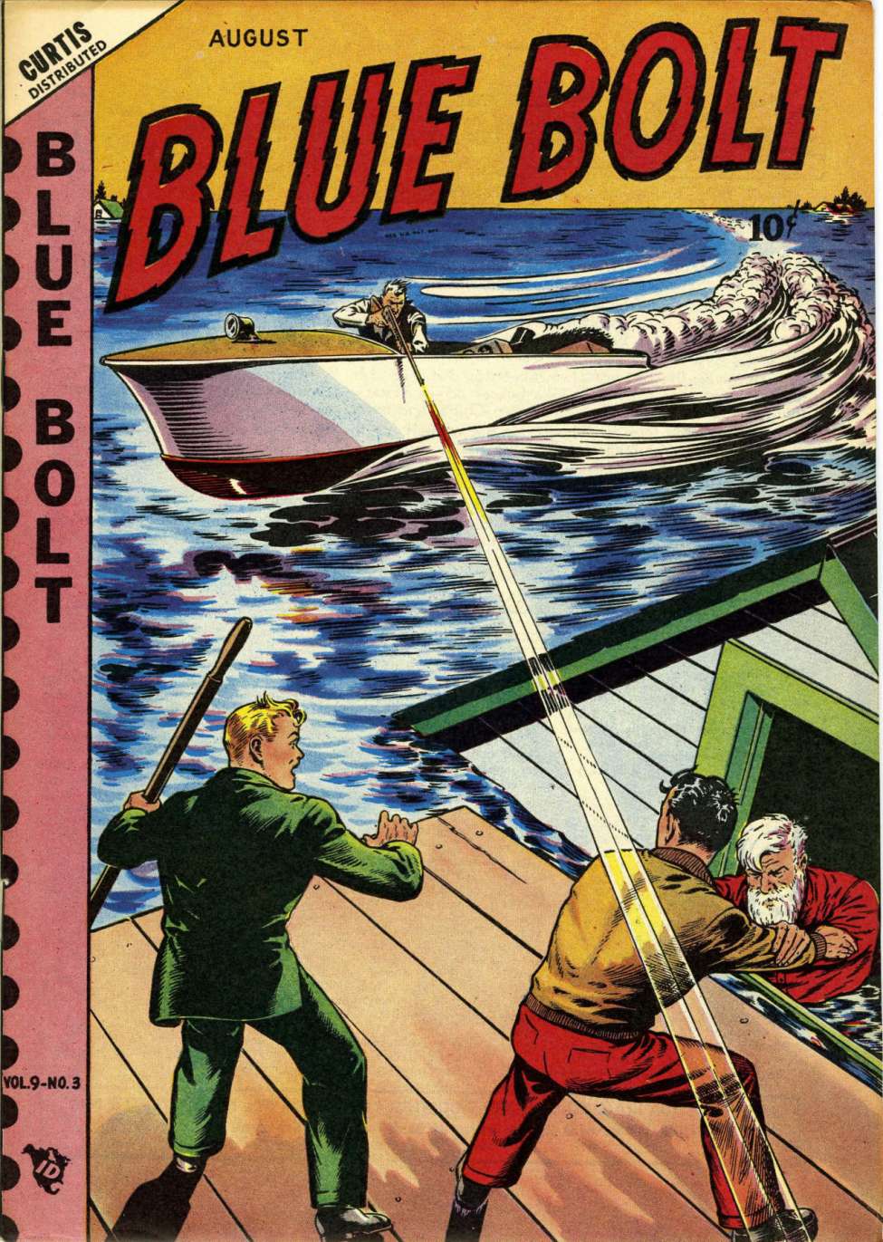 Comic Book Cover For Blue Bolt v9 3