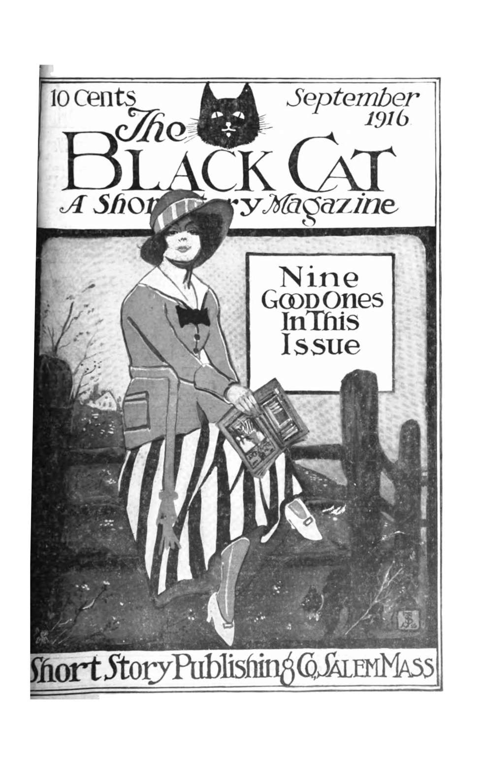 Book Cover For The Black Cat v21 12 - The Trap - Wilson Clay Missimer