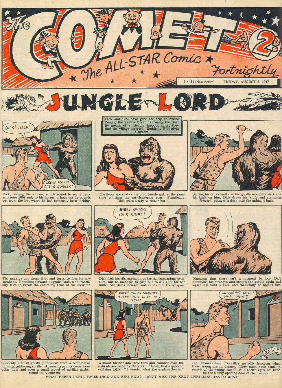 Comic Book Cover For The Comet 24