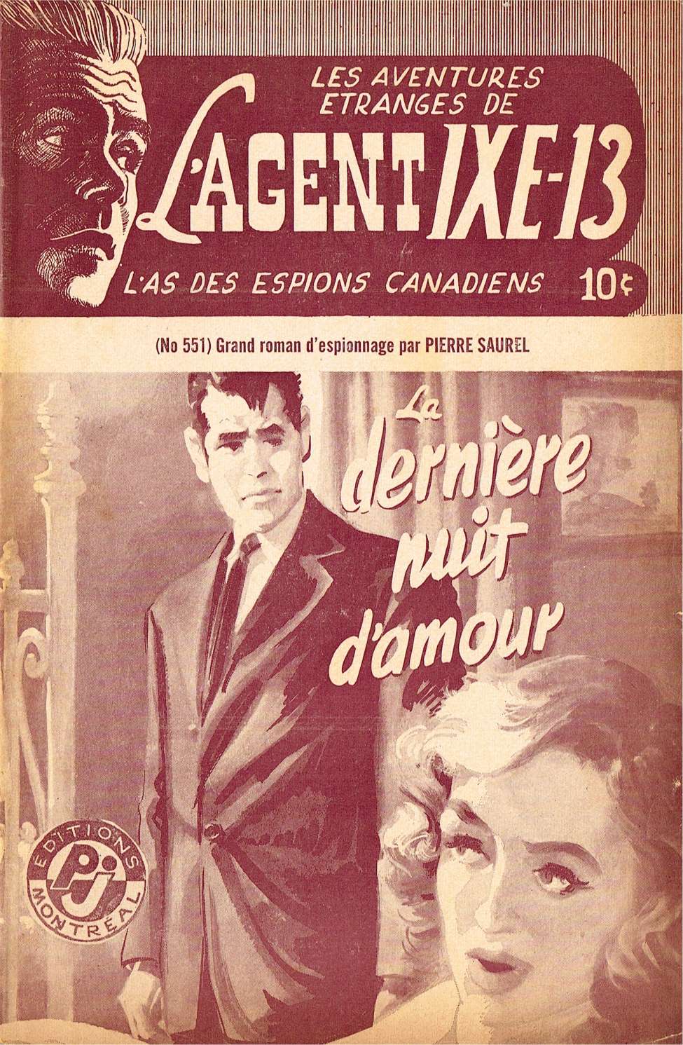 Book Cover For L'Agent IXE-13 v2 551 - La dernière nuit d'amour