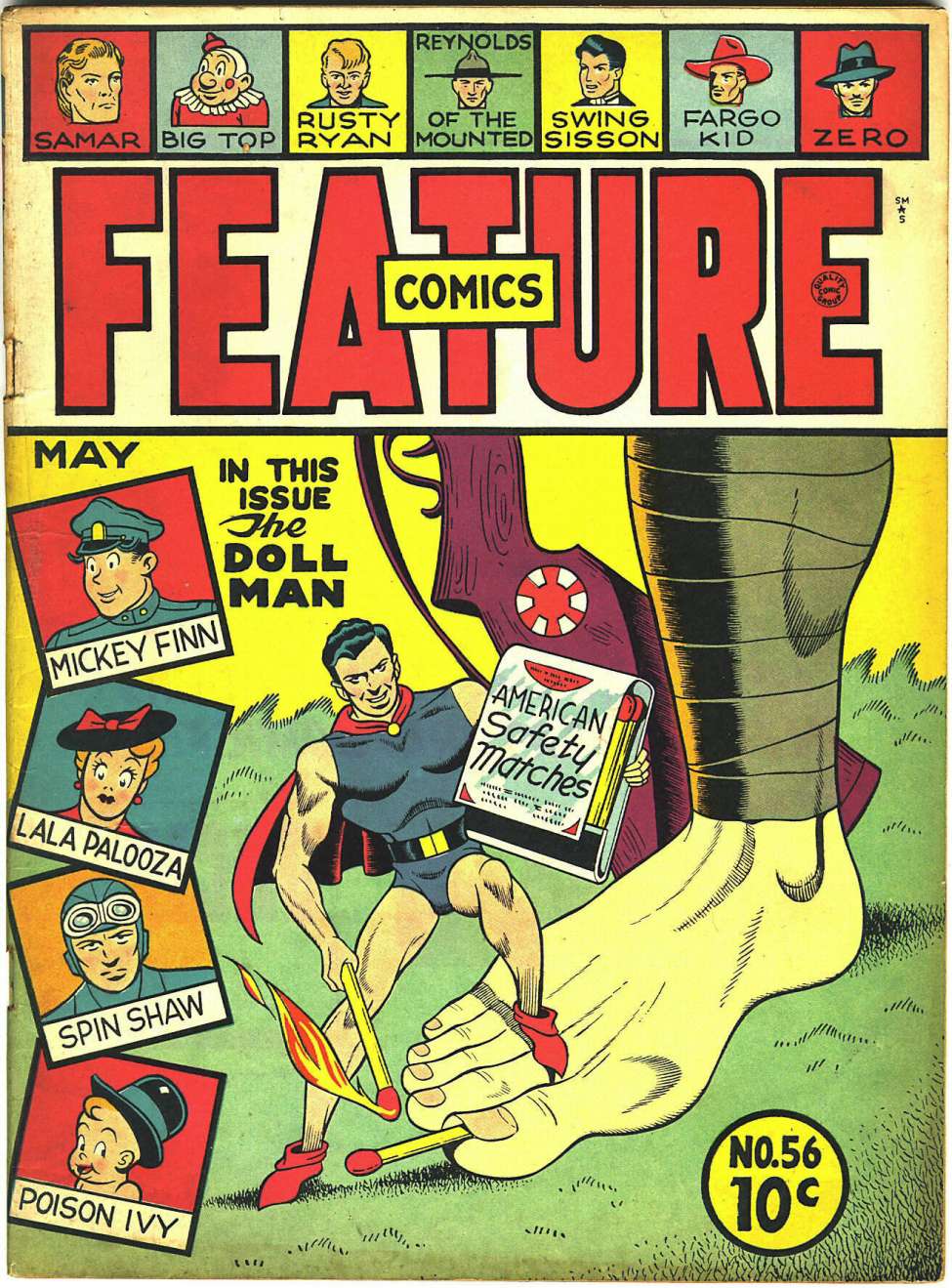 Book Cover For Feature Comics 56