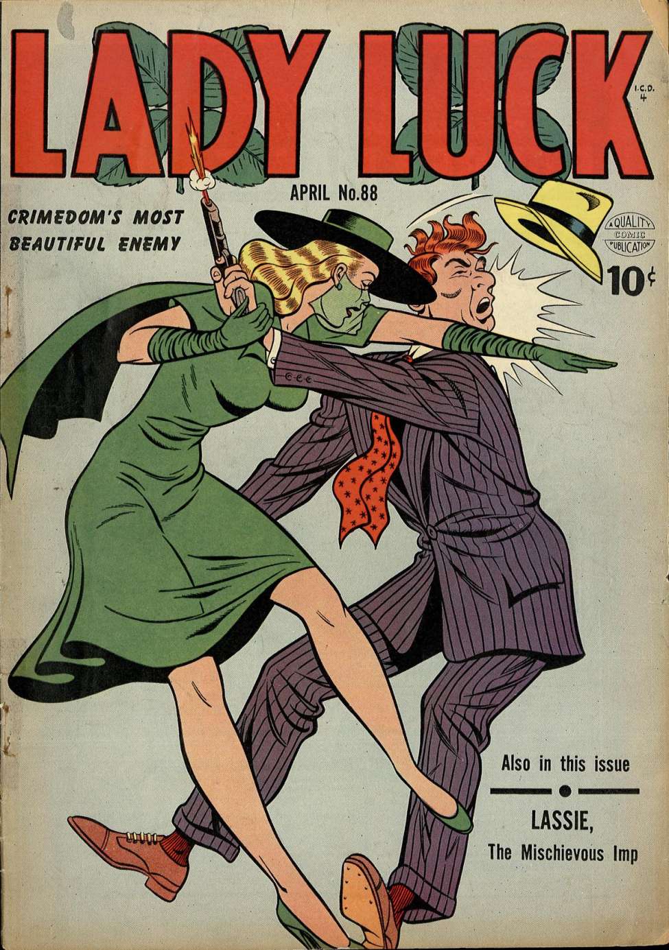 Comic Book Cover For Lady Luck 88