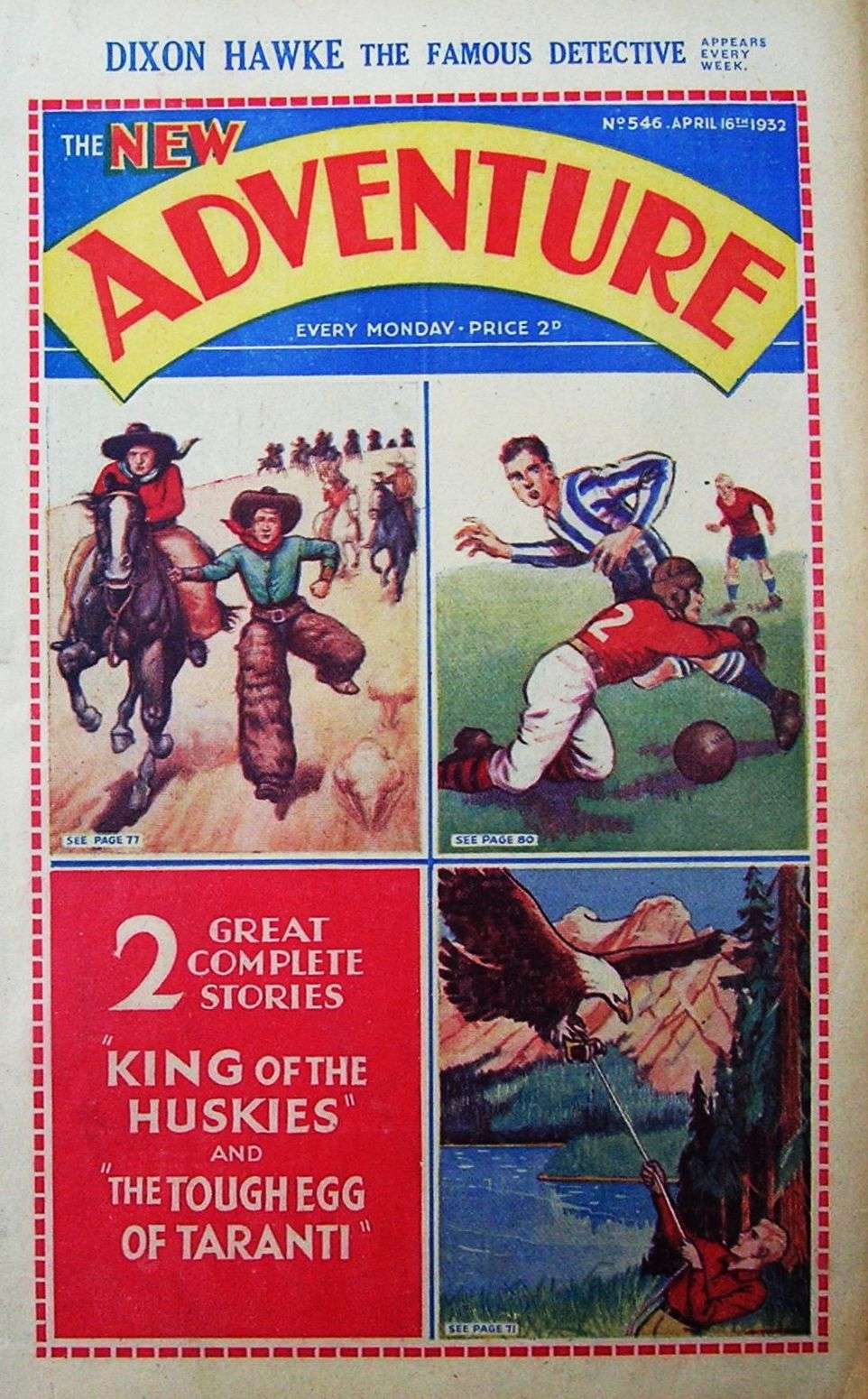 Comic Book Cover For Adventure 546