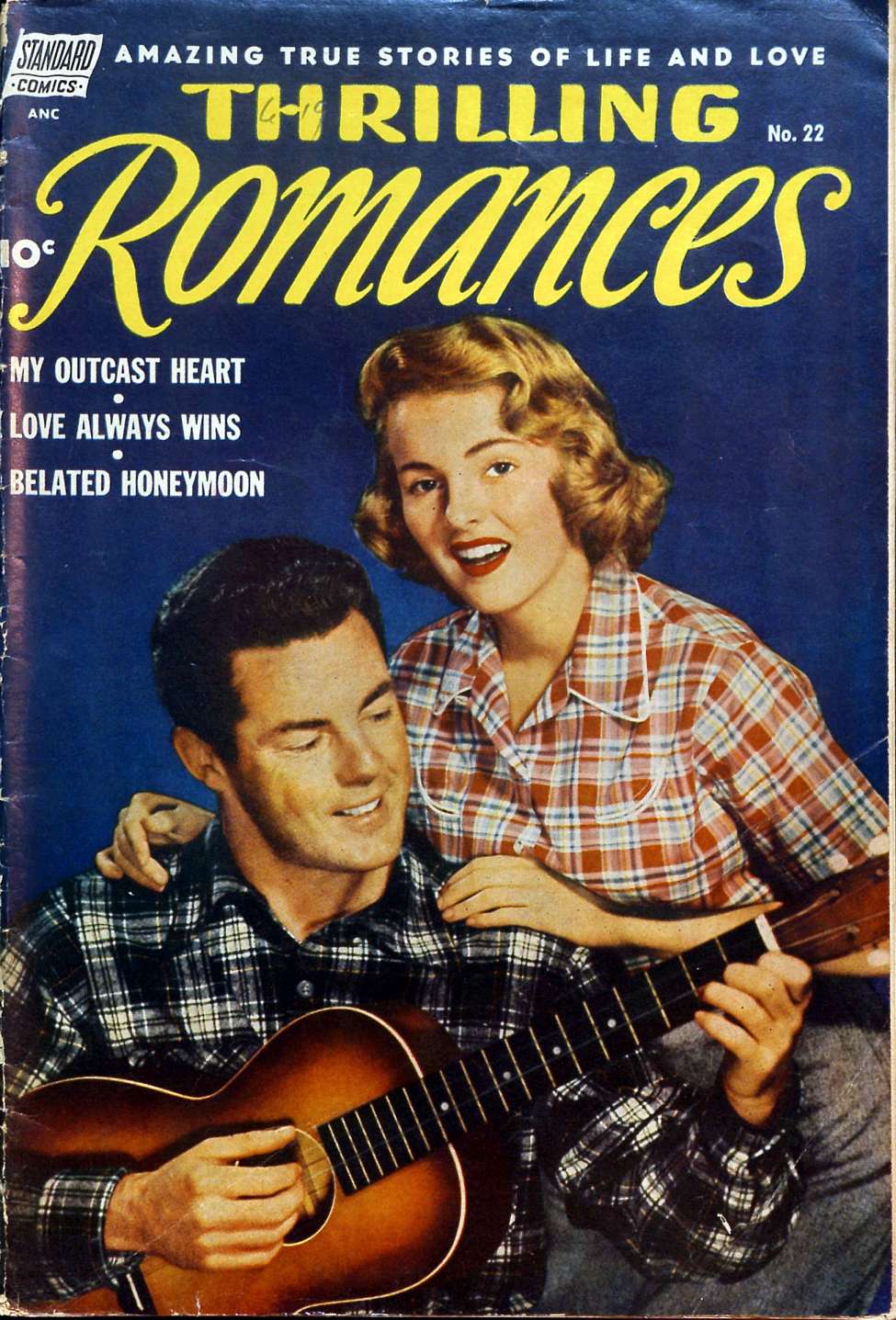 Comic Book Cover For Thrilling Romances 22