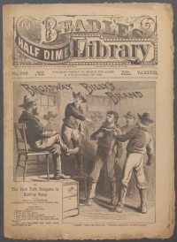 Large Thumbnail For Beadle's Half Dime Library 703 - Broadway Billy's Brand