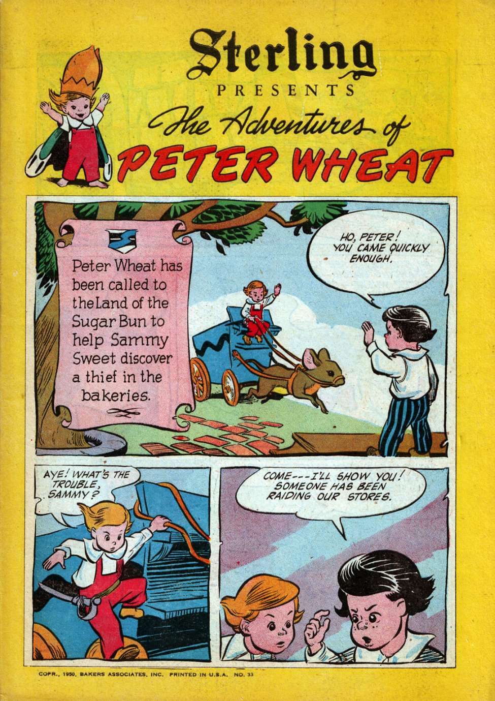 Comic Book Cover For The Adventures of Peter Wheat 33