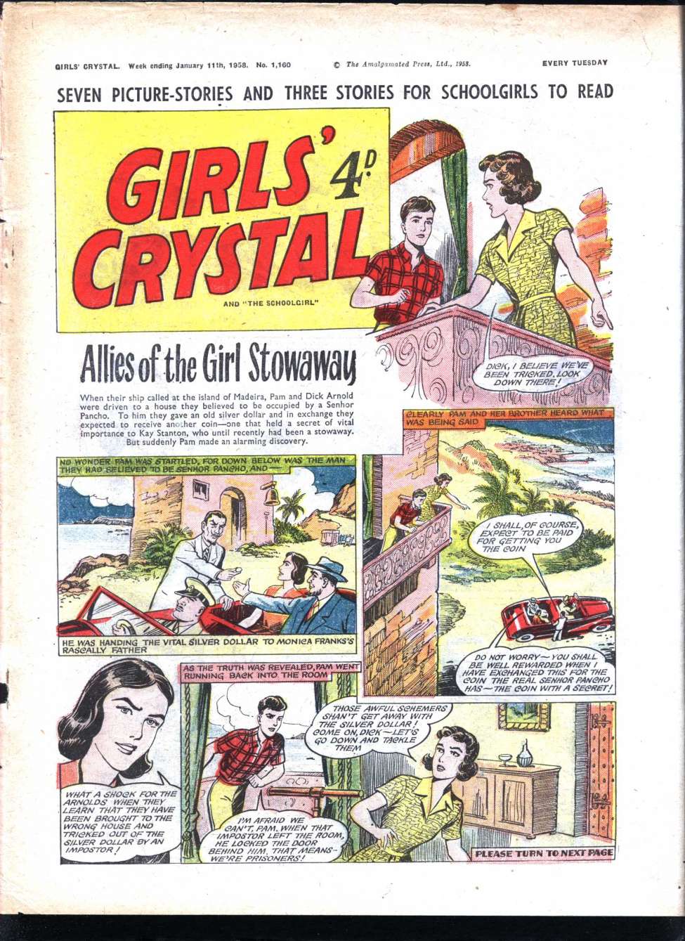Book Cover For Girls' Crystal 1160 - Allies of the Girl Stowaway