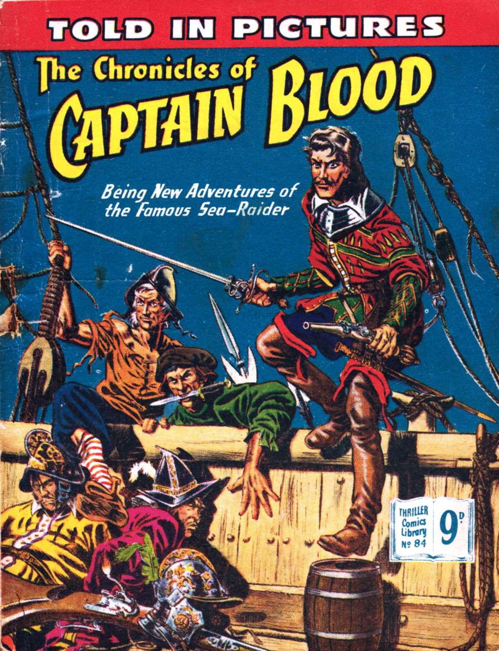 Book Cover For Thriller Comics Library 84 - The Chronicles of Captain Blood