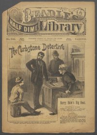 Large Thumbnail For Beadle's Half Dime Library 709 - The Curbstone Detective