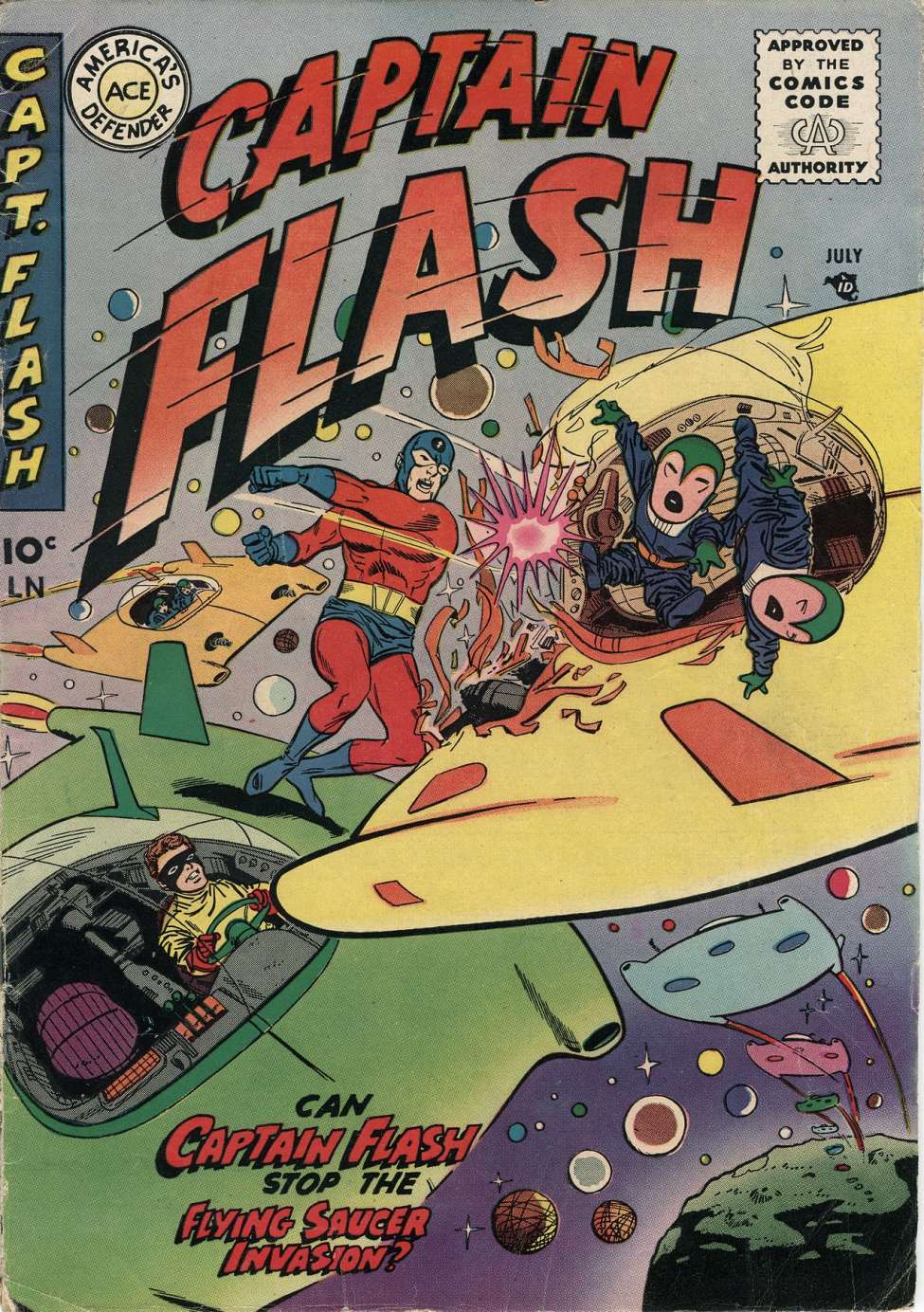 Comic Book Cover For Captain Flash 4
