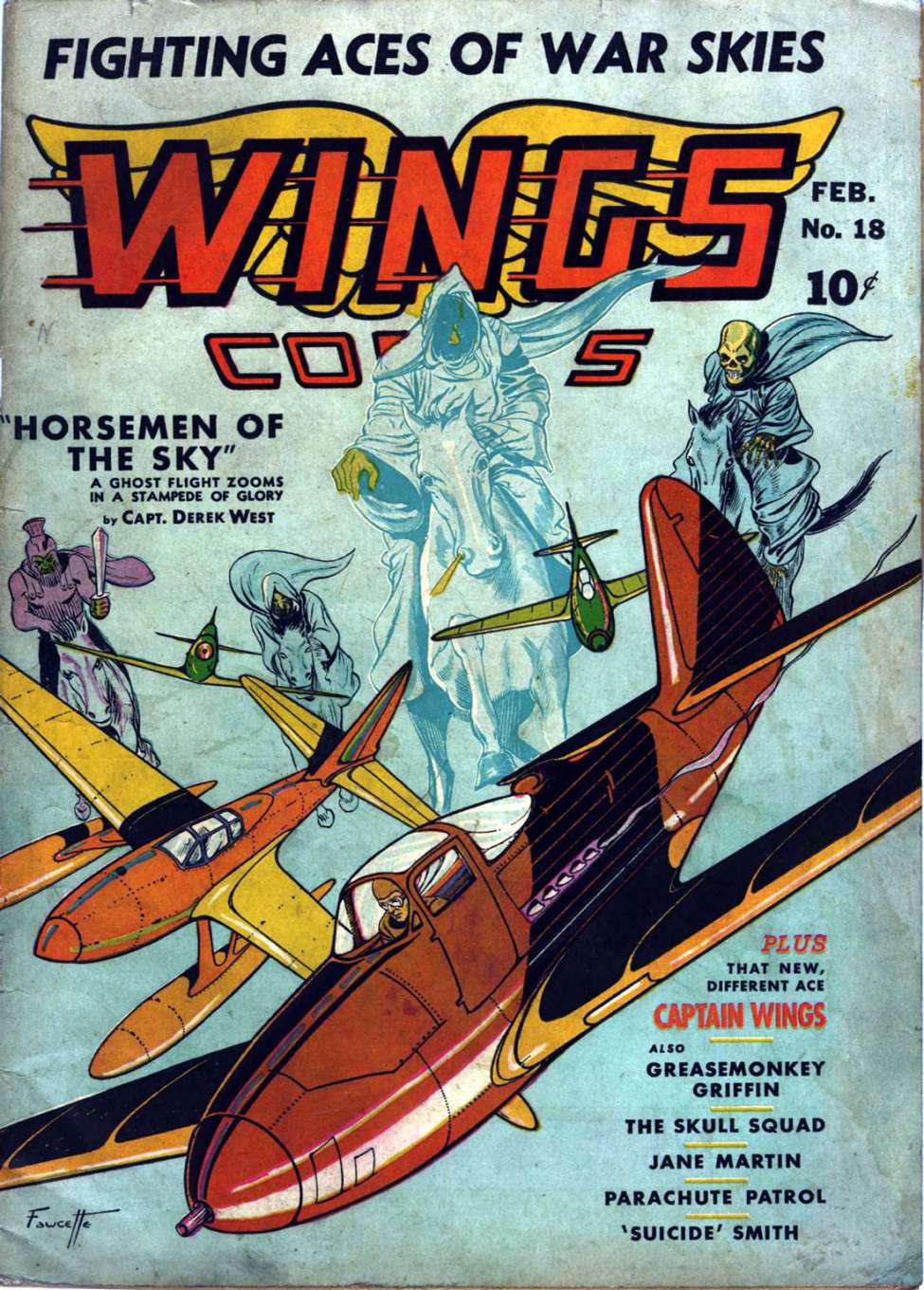 Comic Book Cover For Wings Comics 18