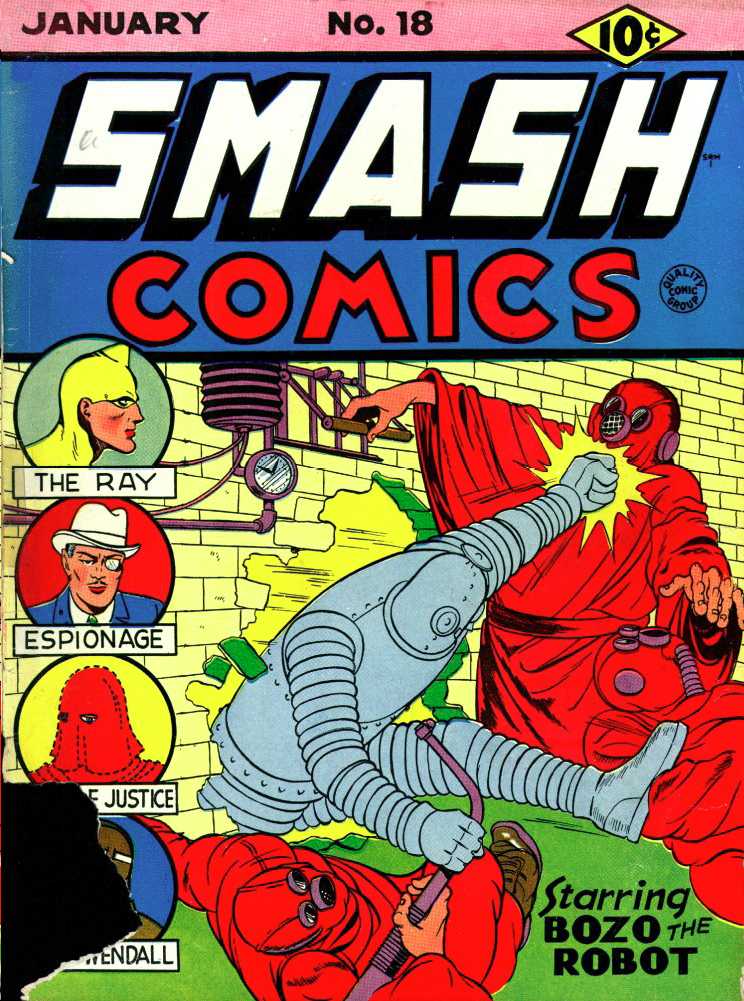 Comic Book Cover For Smash Comics 18