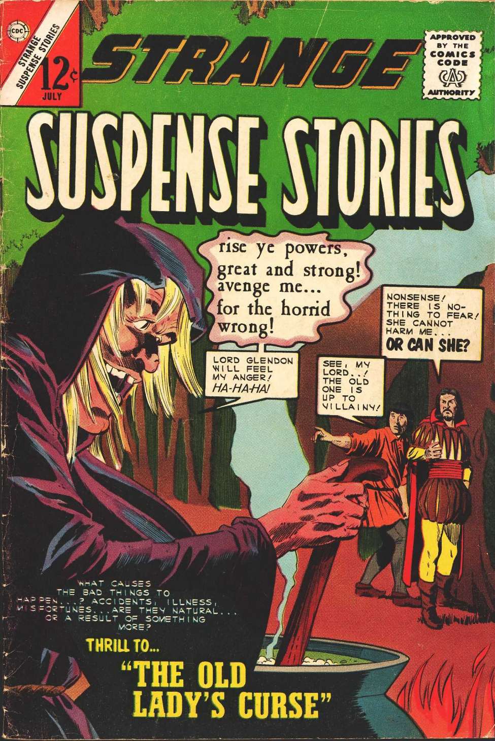 Comic Book Cover For Strange Suspense Stories 71