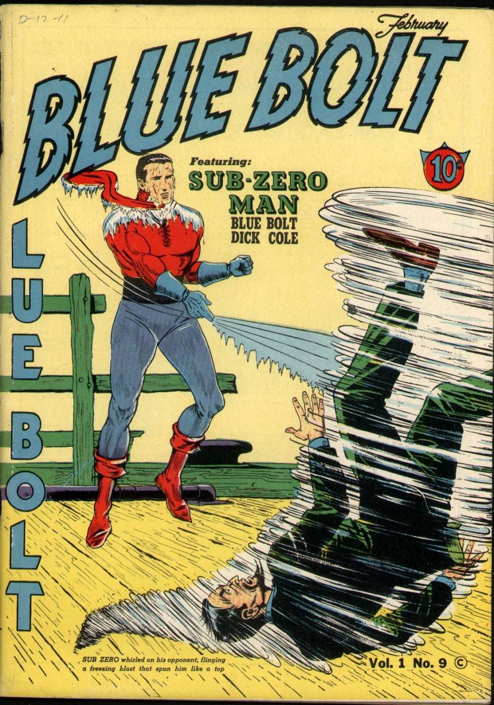 Comic Book Cover For Blue Bolt v1 9