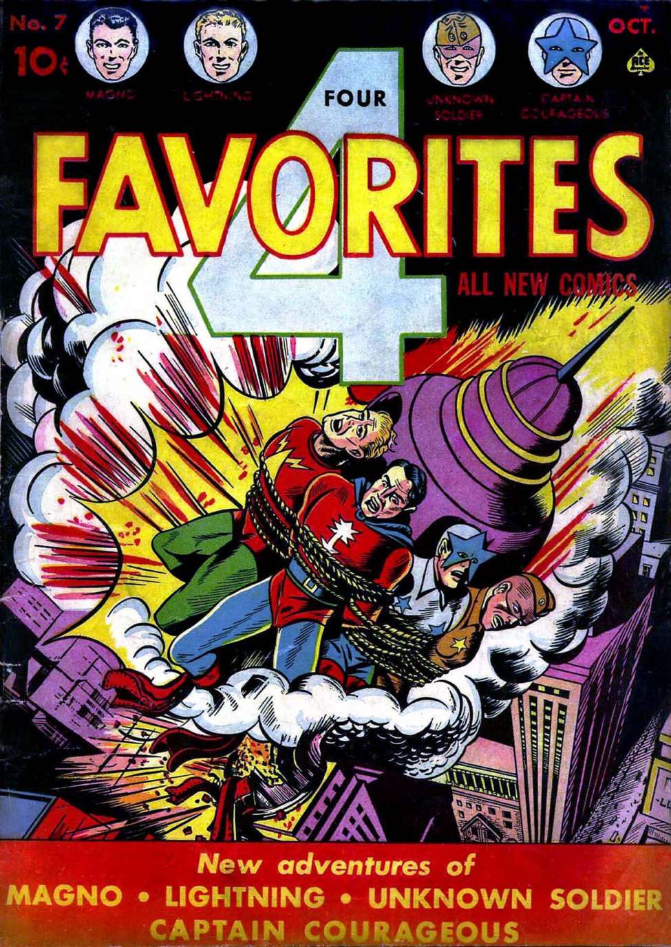 Comic Book Cover For Four Favorites 7
