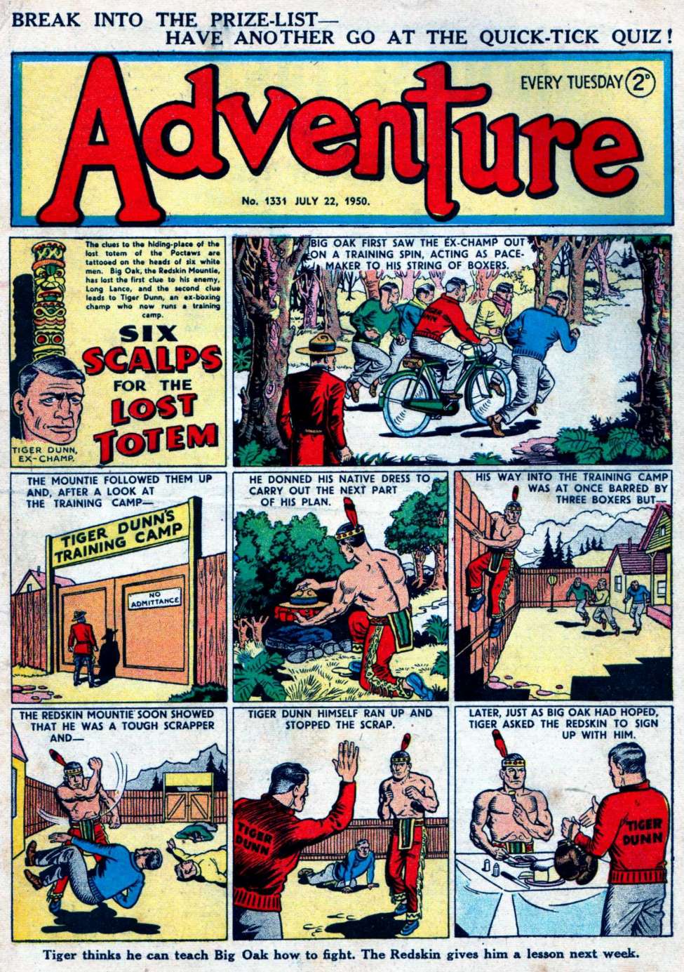 Comic Book Cover For Adventure 1331