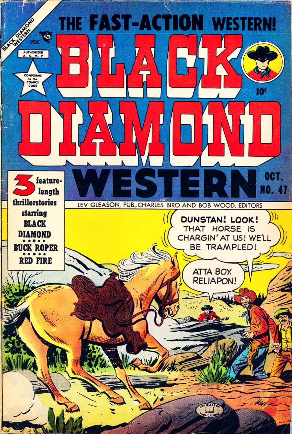 Comic Book Cover For Black Diamond Western 47