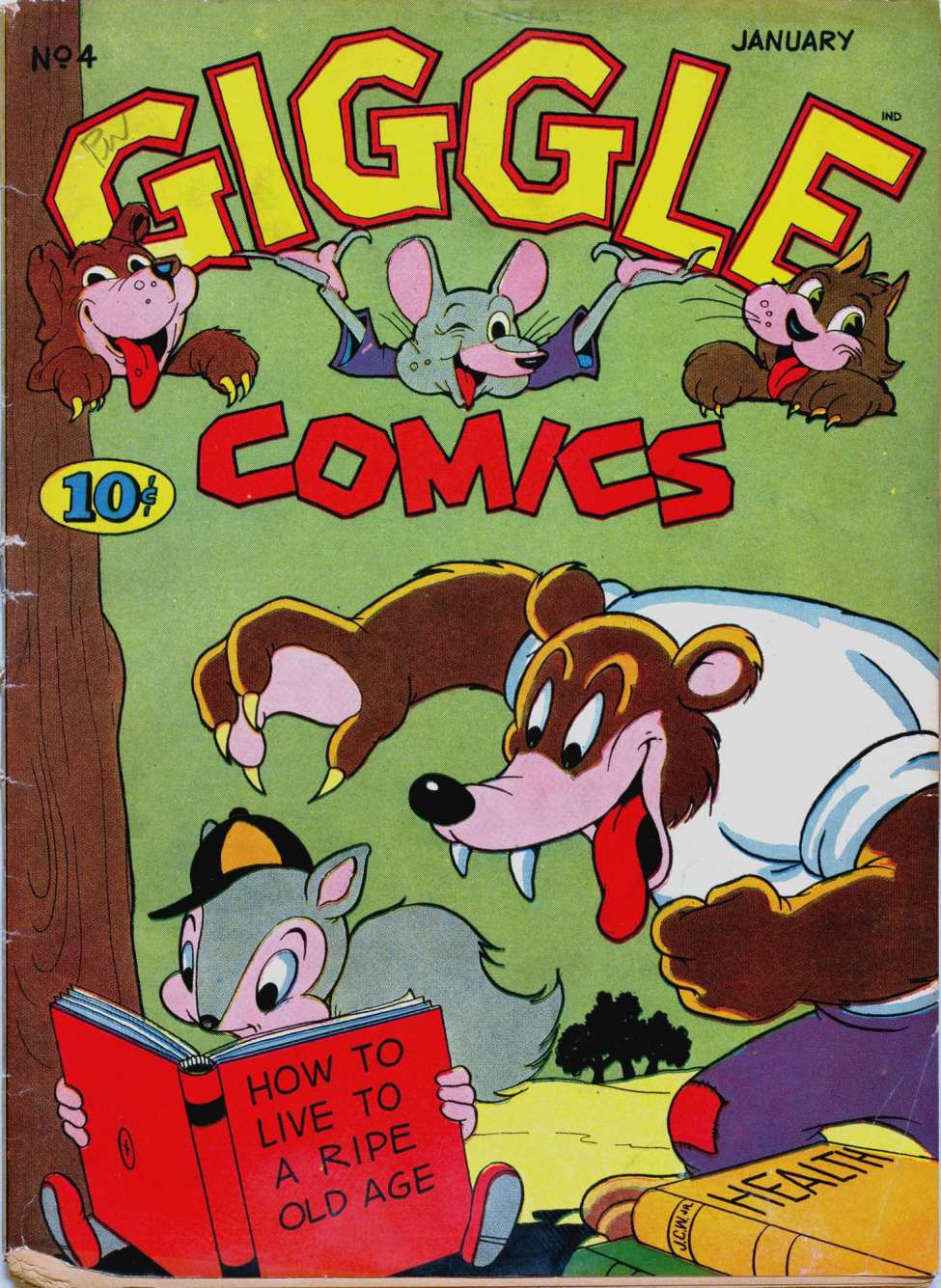 Comic Book Cover For Giggle Comics 4