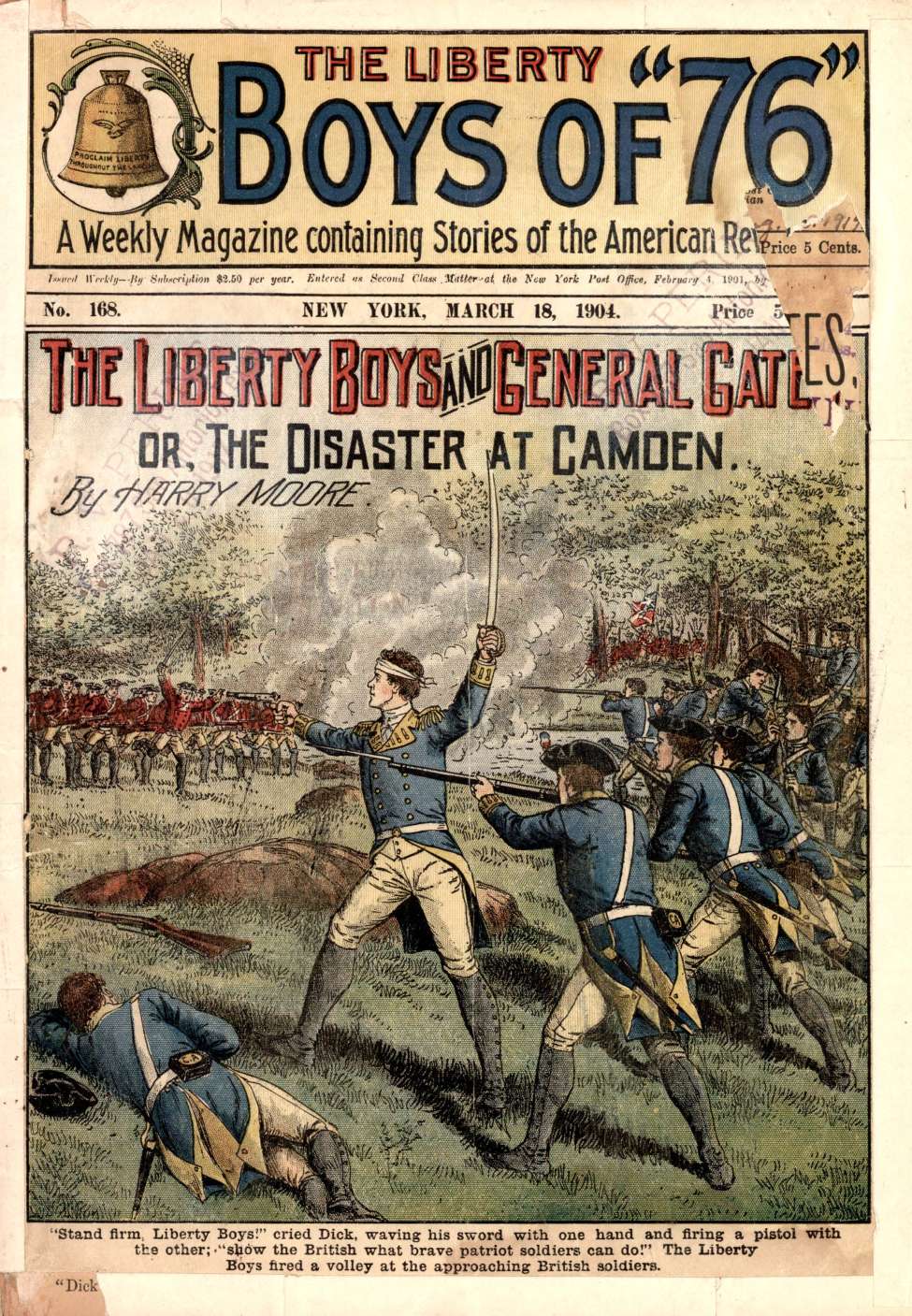 Book Cover For The Liberty Boys of 76 168 - The Liberty Boys and General Gates