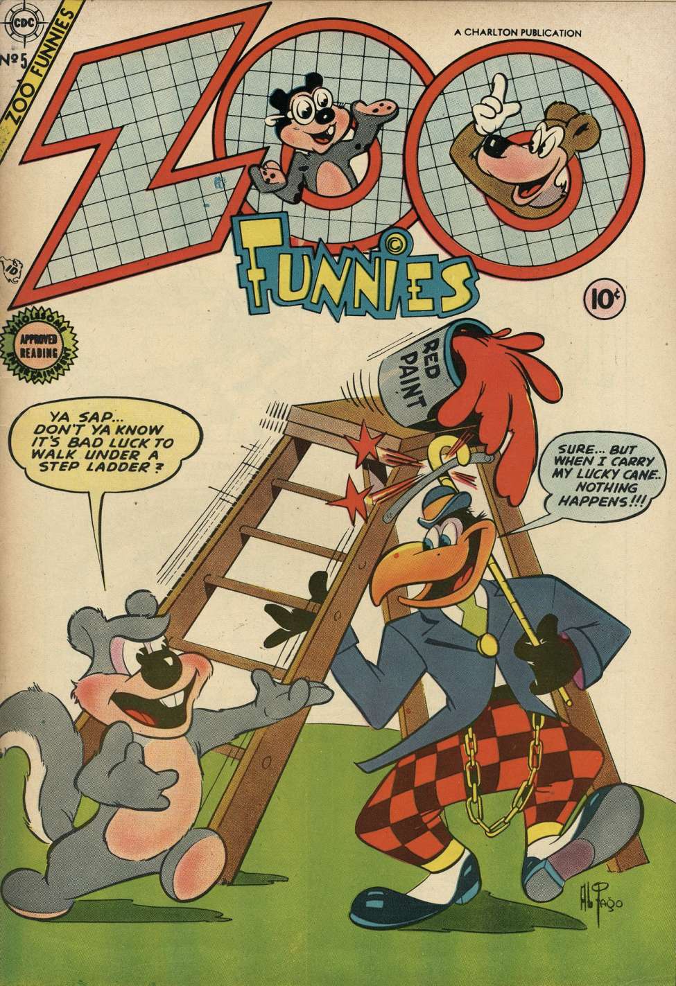 Comic Book Cover For Zoo Funnies v2 5