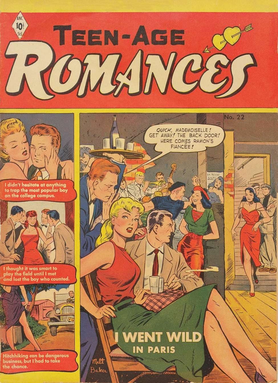 Comic Book Cover For Teen-Age Romances 22
