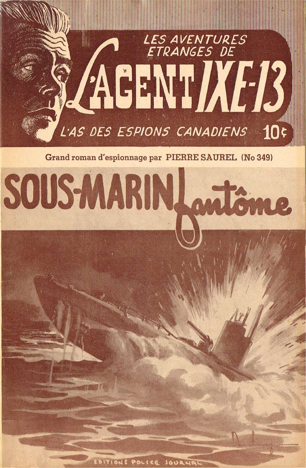 Book Cover For L'Agent IXE-13 v2 349 - Sous-Marin fantôme