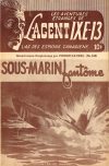 Cover For L'Agent IXE-13 v2 349 - Sous-Marin fantôme