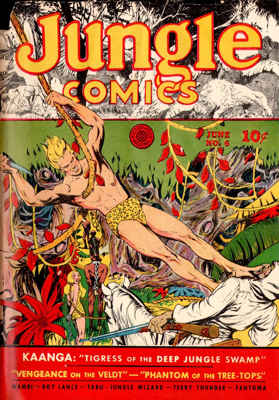 Comic Book Cover For Jungle Comics 6 - Version 1