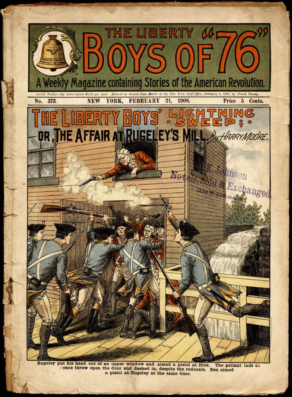 Book Cover For The Liberty Boys of 76 373 - The Liberty Boys' Lightning Sweep
