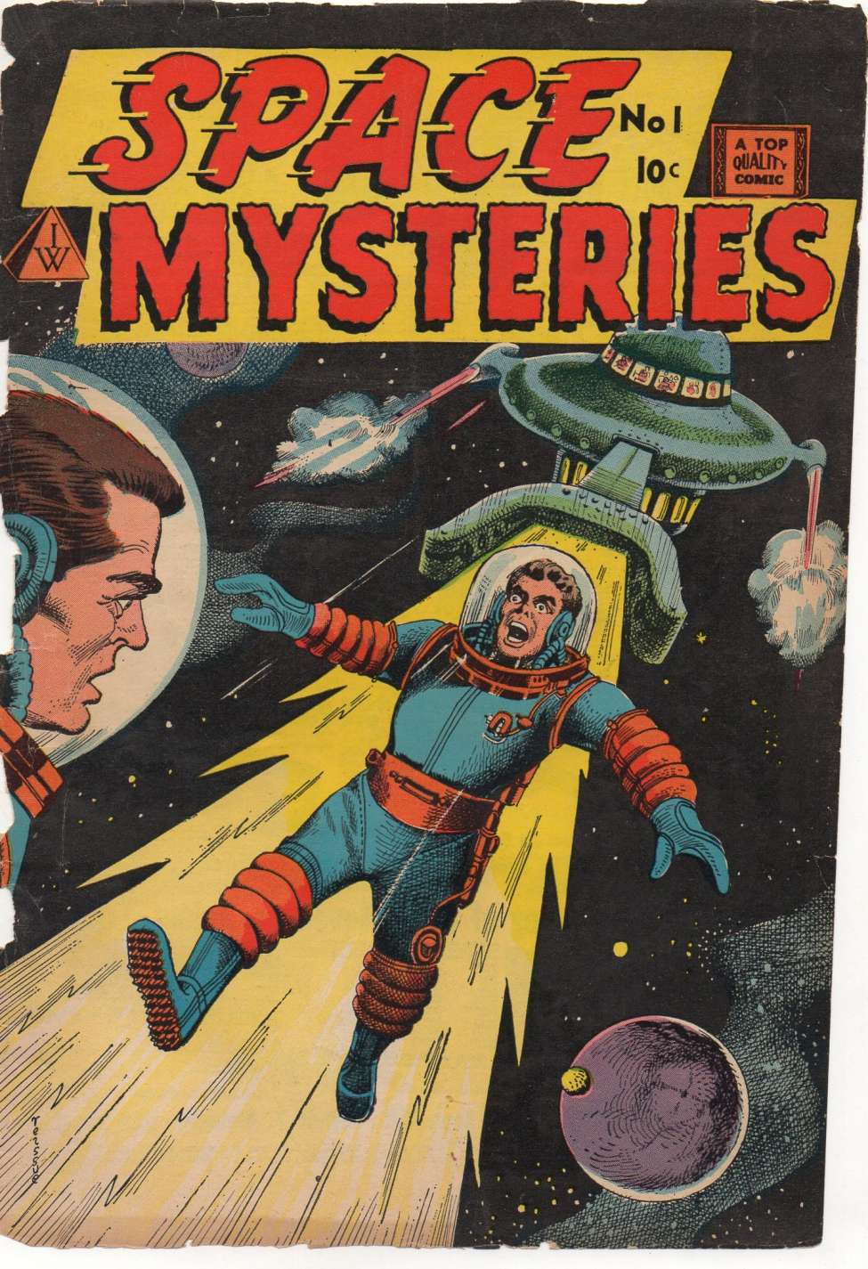 Comic Book Cover For Space Mysteries 1