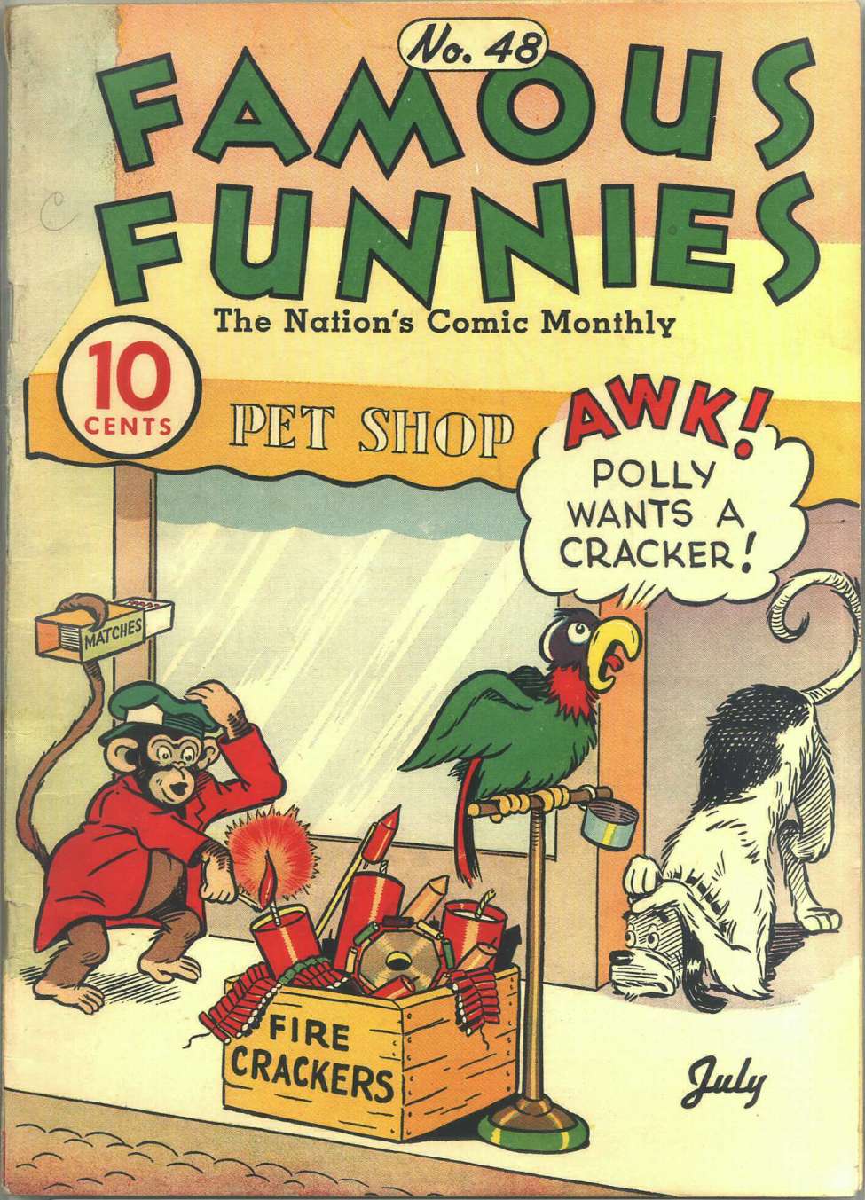 Comic Book Cover For Famous Funnies 48