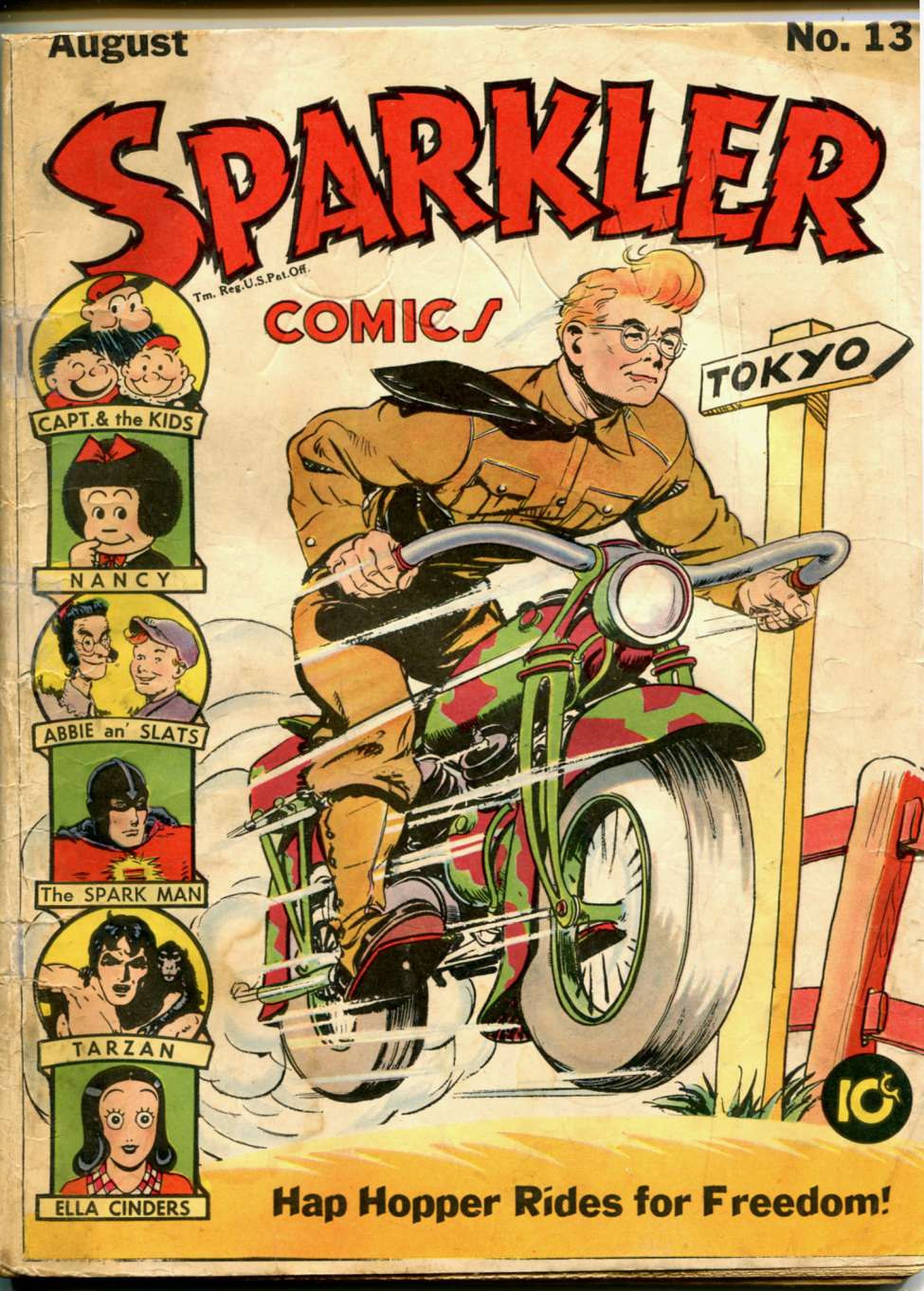Comic Book Cover For Sparkler Comics 13